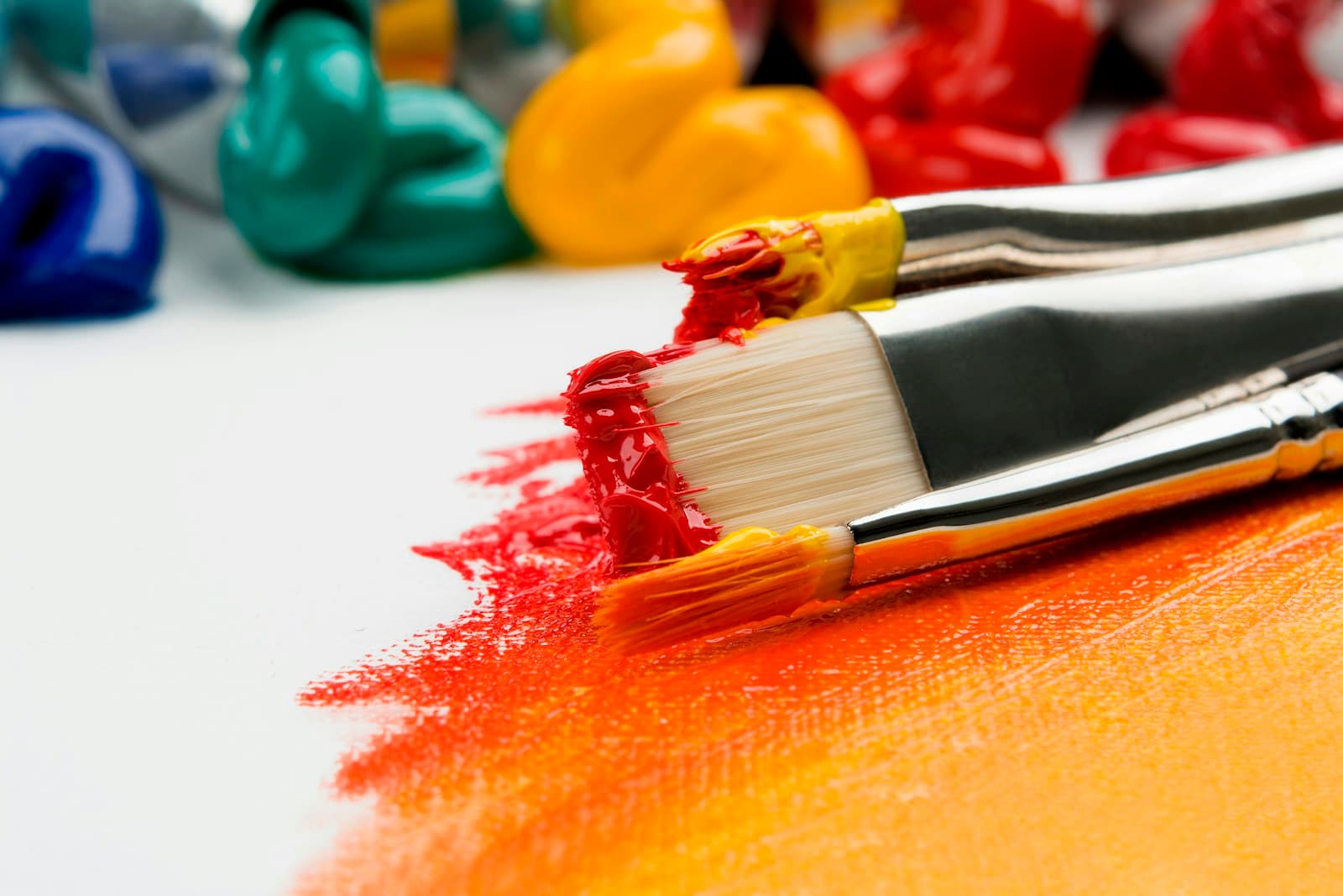 Color pigments and art materials illustrating coatings applications